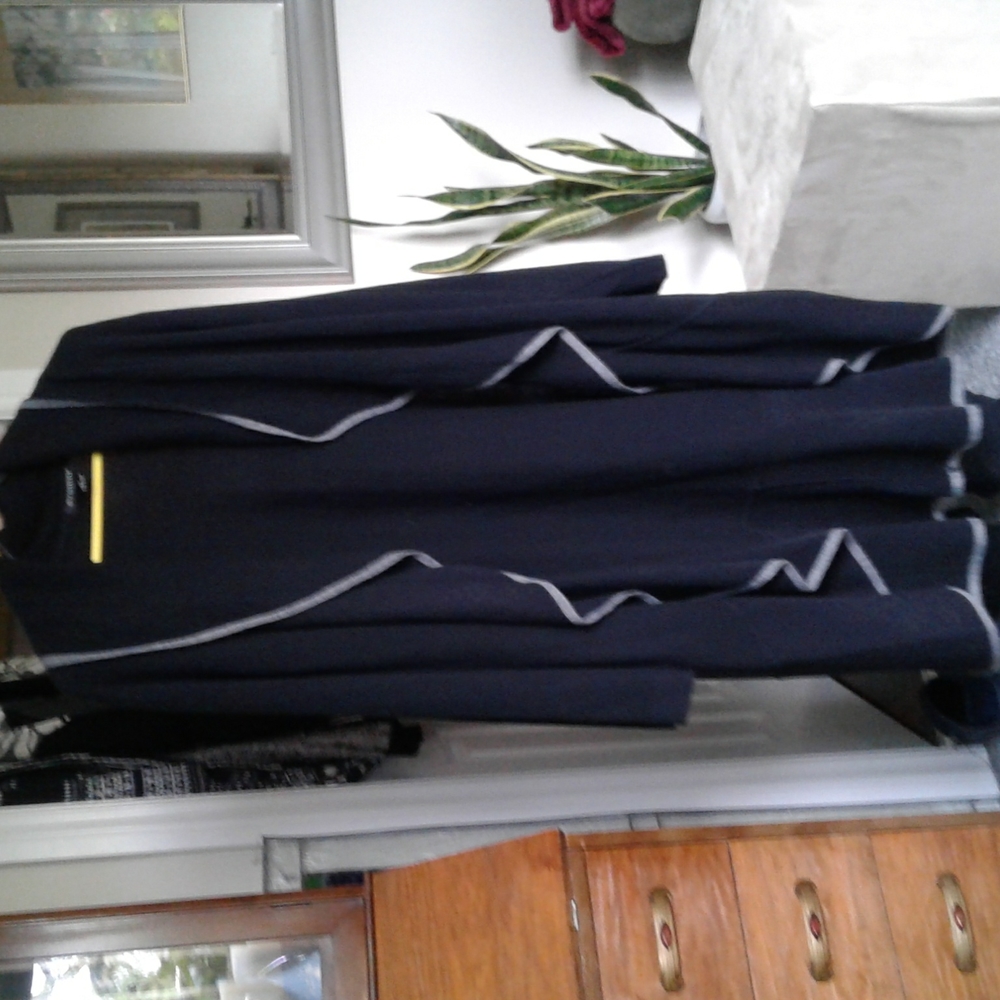Long open cardigan